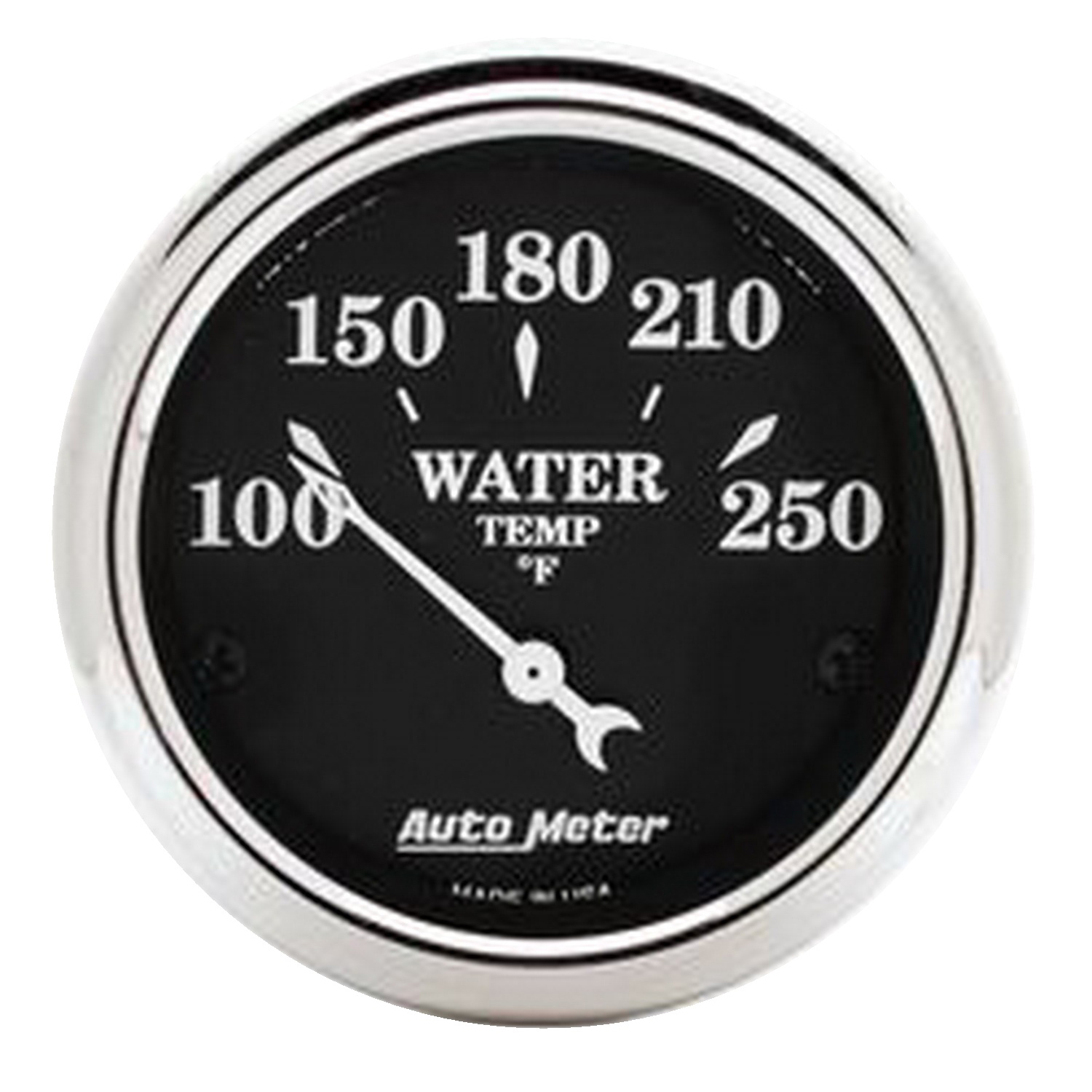 AutoMeter 2-1/16 In. WATER TEMPERATURE, 100-250 Fahrenheit, OLD TYME BLACK